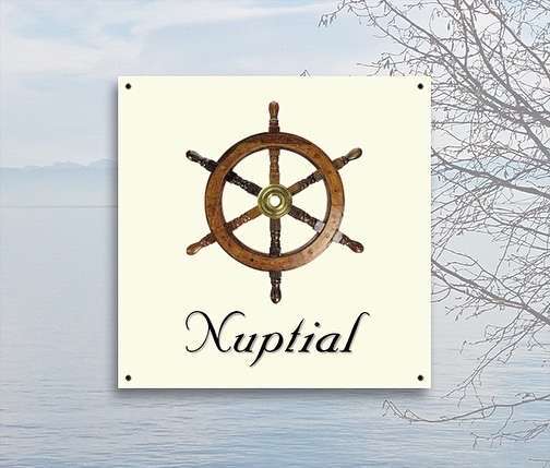 Dekluik regenzeiltje met naam van jouw boot.