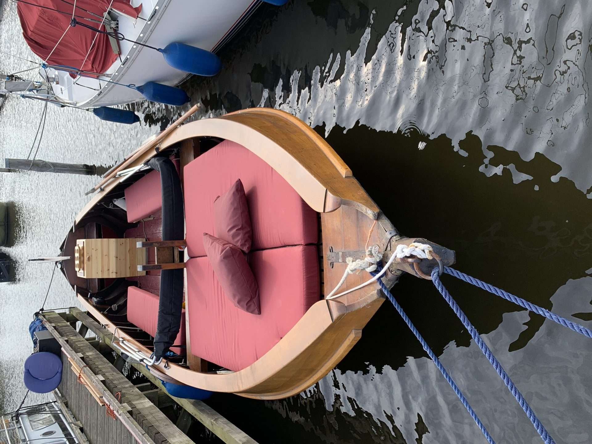 Zeepunter, houten sloep, Kuunder punter