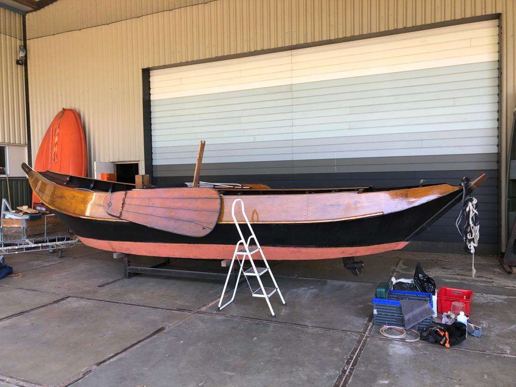 Zeepunter, houten sloep, Kuunder punter