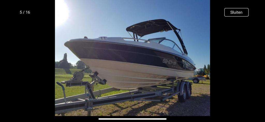 Bayliner 205 bj 2008 en nieuwe Mercruiser 5.0L MPI 260pk incl Trailer