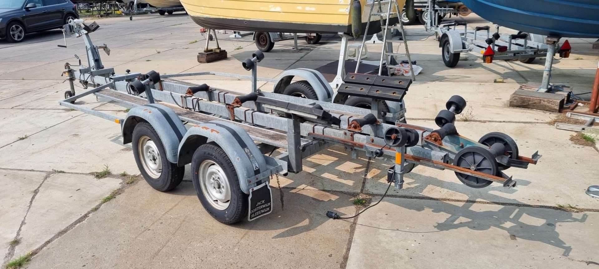 Fibrafort Style 215 boot (2008) te koop inclusief geremde kantelbare  trailer