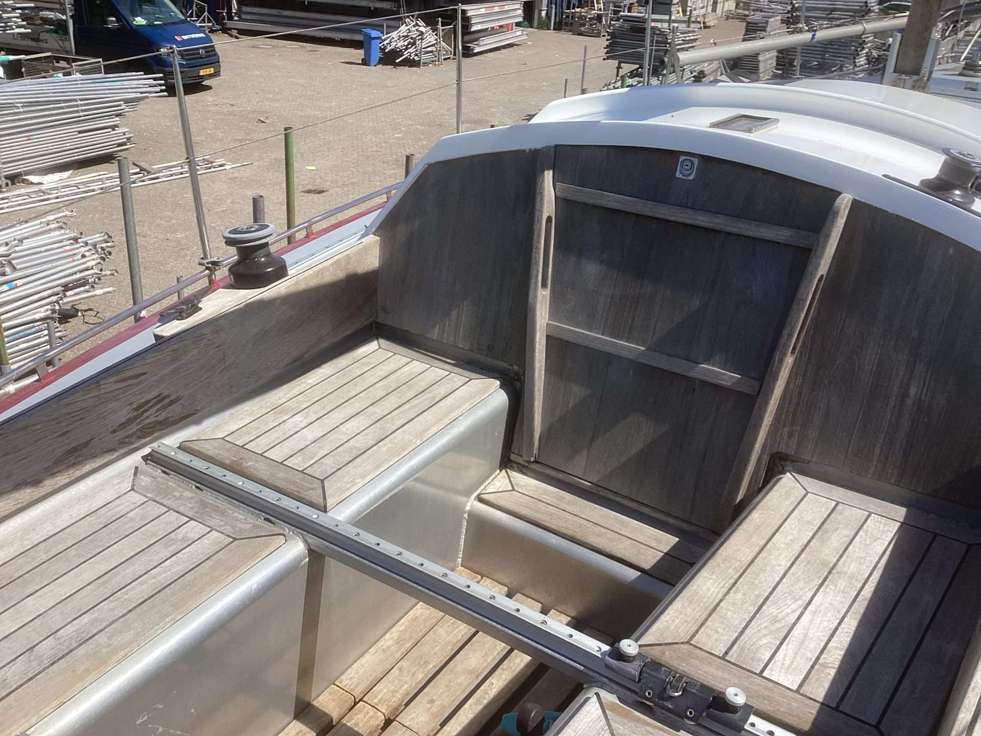 Meteoor zeilboot, stalen knikspant