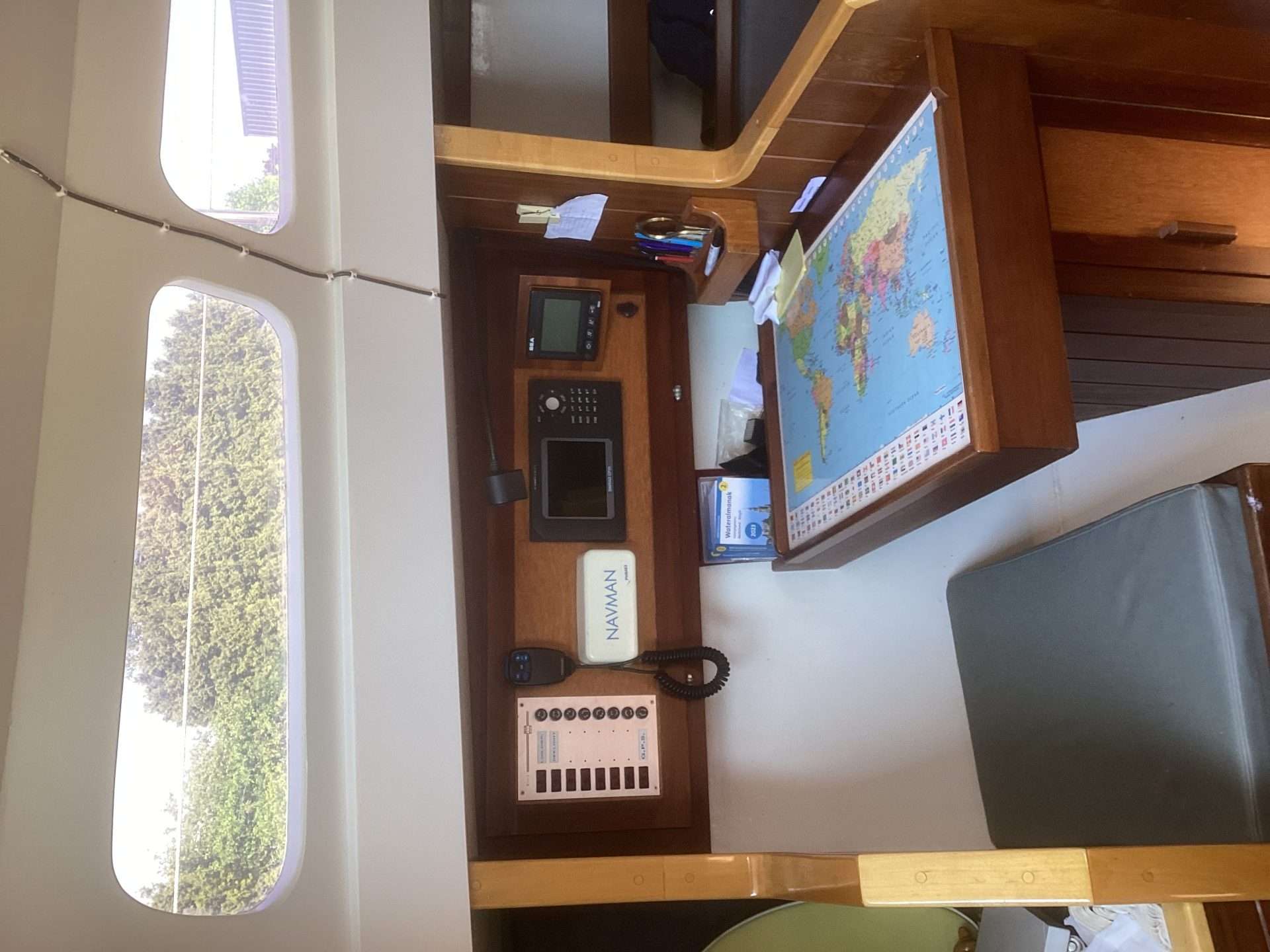 Meteoor zeilboot, stalen knikspant