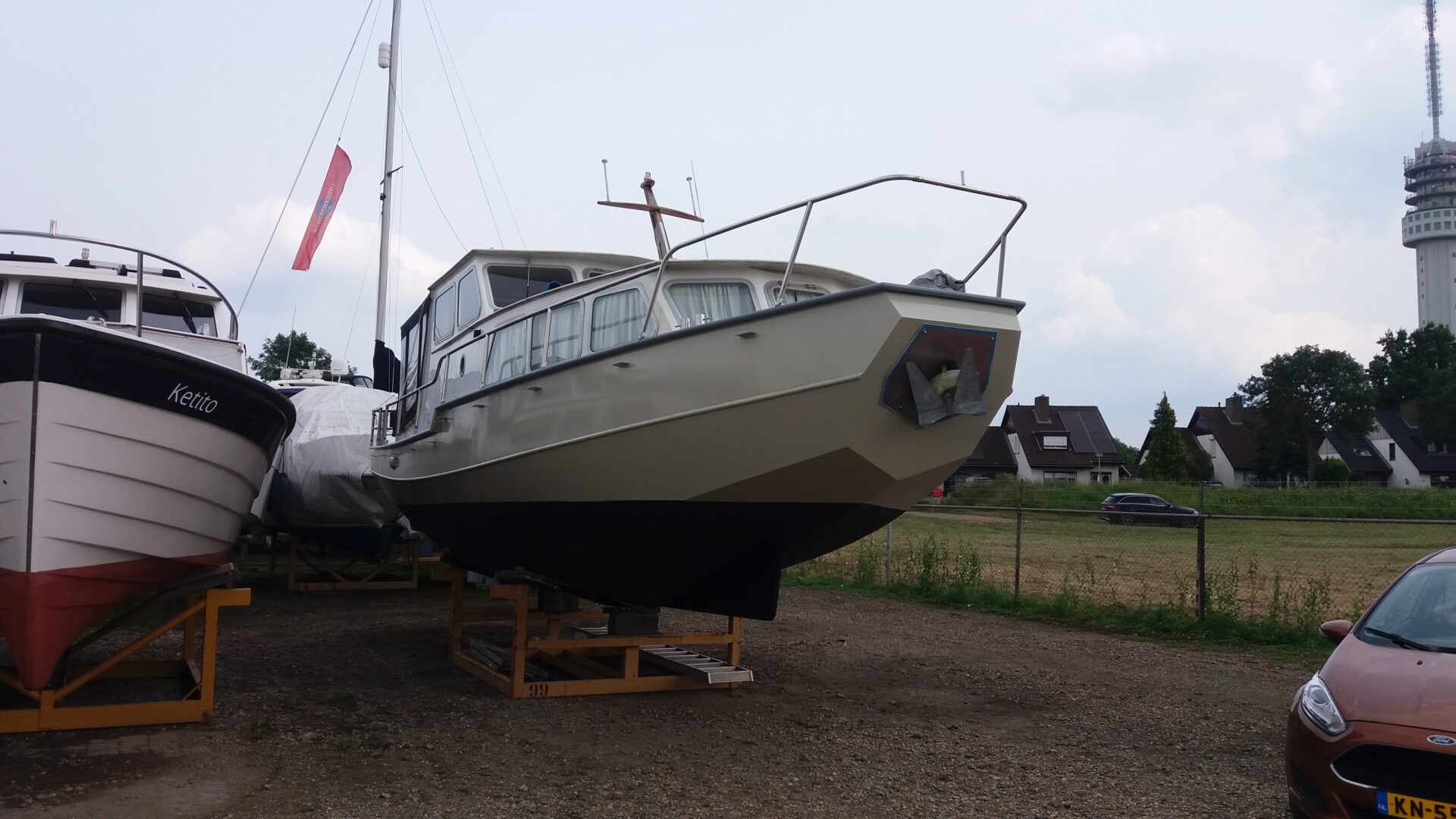 Goed onderhouden zalmschouw