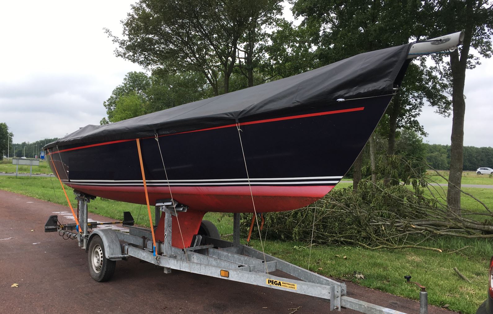 Open kielboot Carinco 606, daysailer, ontwerp Dick Koopmans